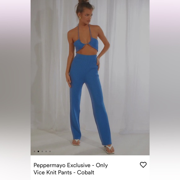 Peppermayo cobalt blue knit set - Picture 2 of 9